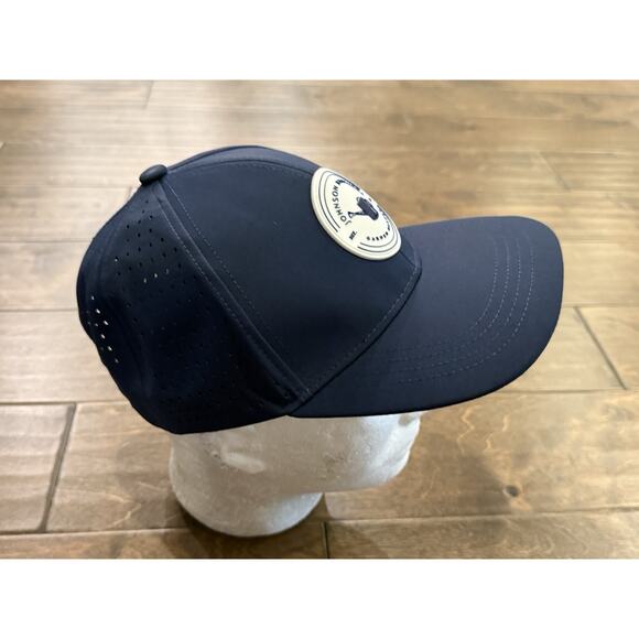 Johnson Brothers Garden Mens Navy Blue Patch Breathable Adjustable SnapBack Hat - Picture 5 of 8